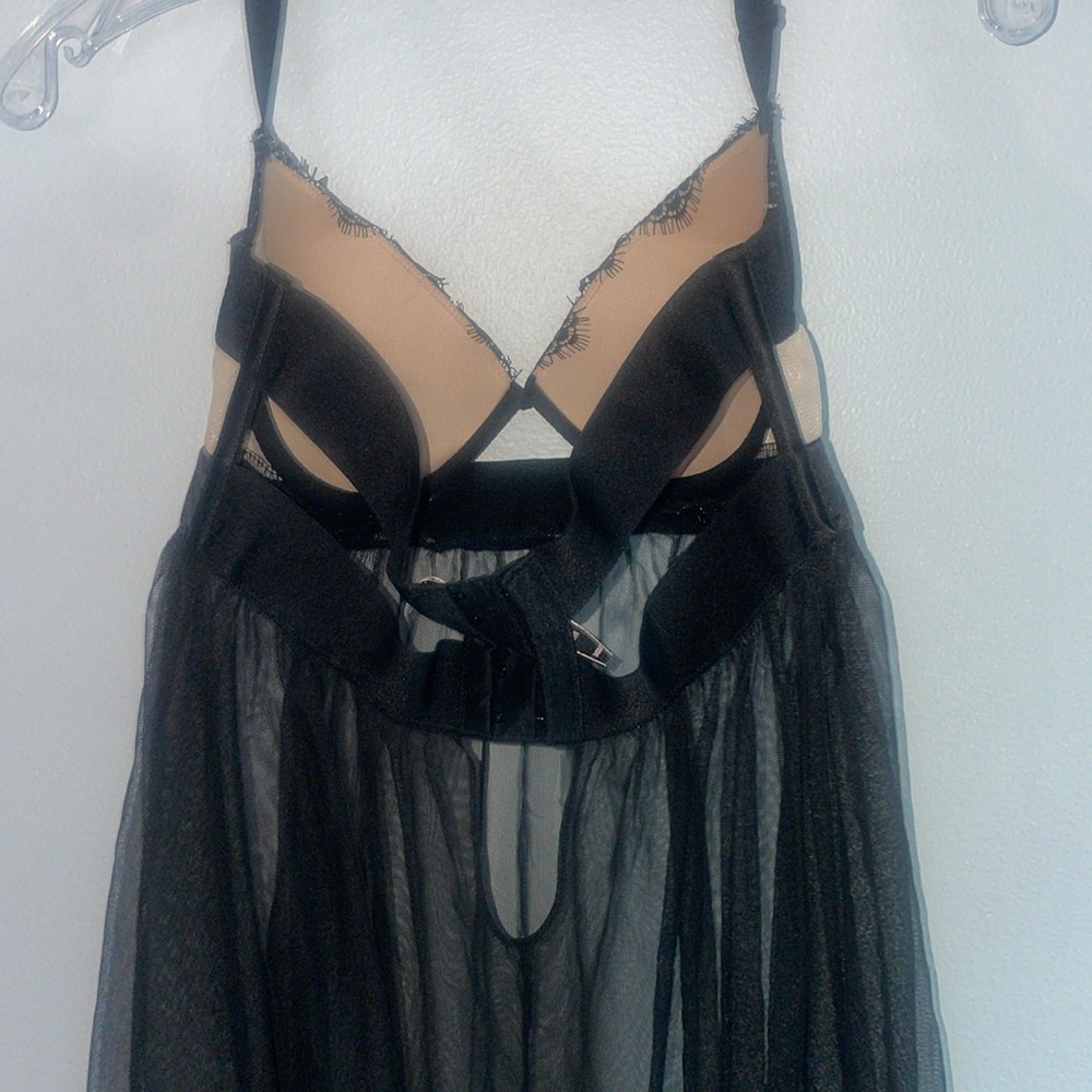 Victorias Secret Eyelash Lace Babydoll Bra Size 34DD - Picture 7 of 12